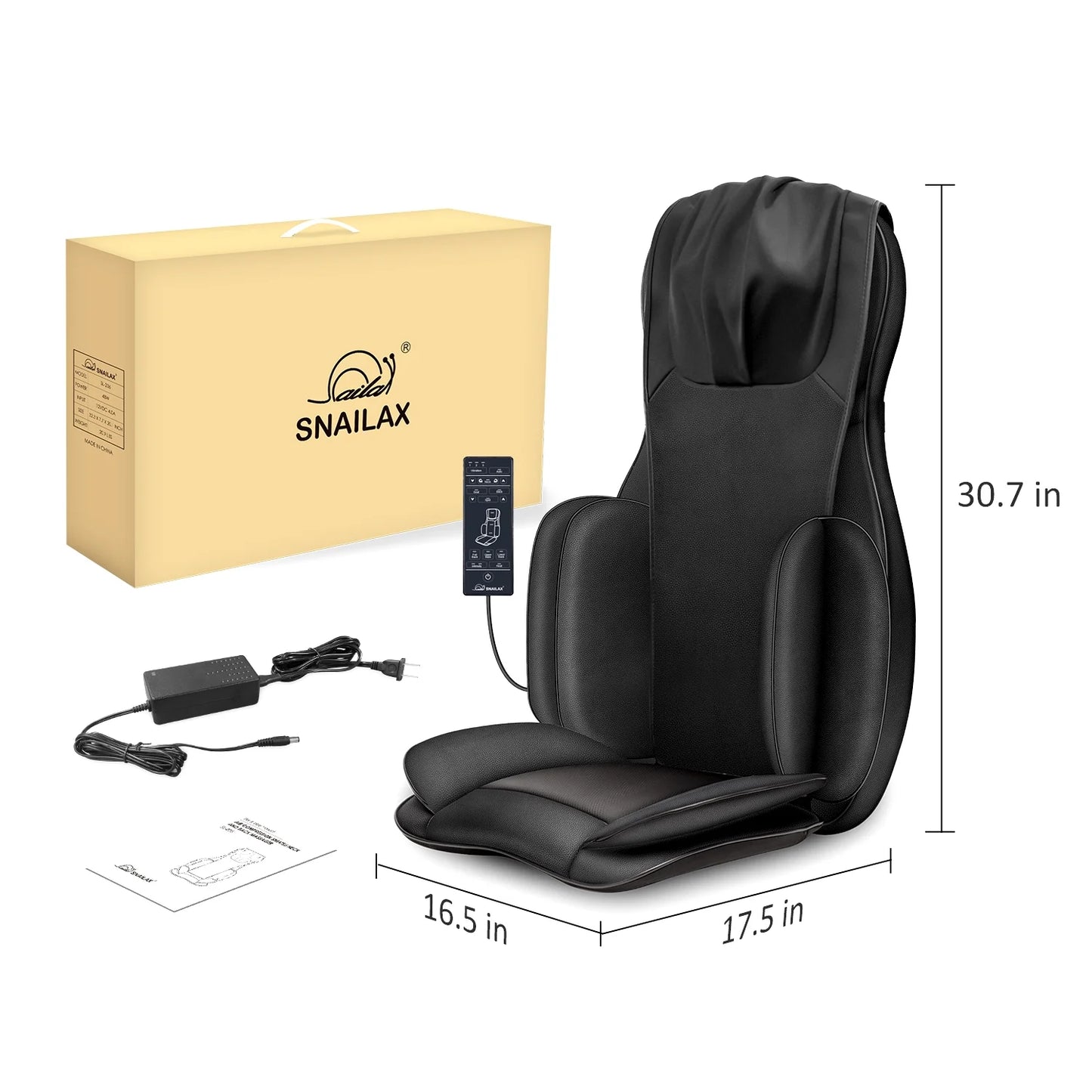2D/3D Back Massager with Heat and Adjustable Seat Massage Cushion