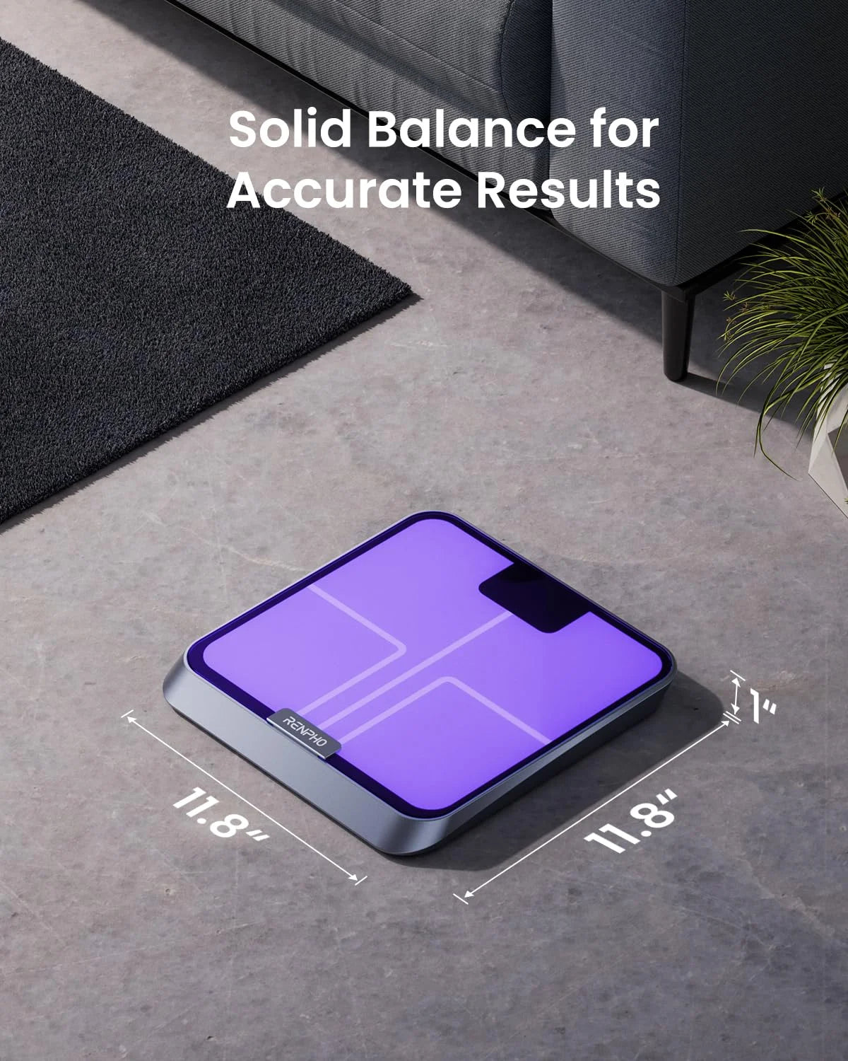 Smart Scale for Body Weight with Customize Scale Colors, Rechargeable, ITO Coating, Elis Chroma