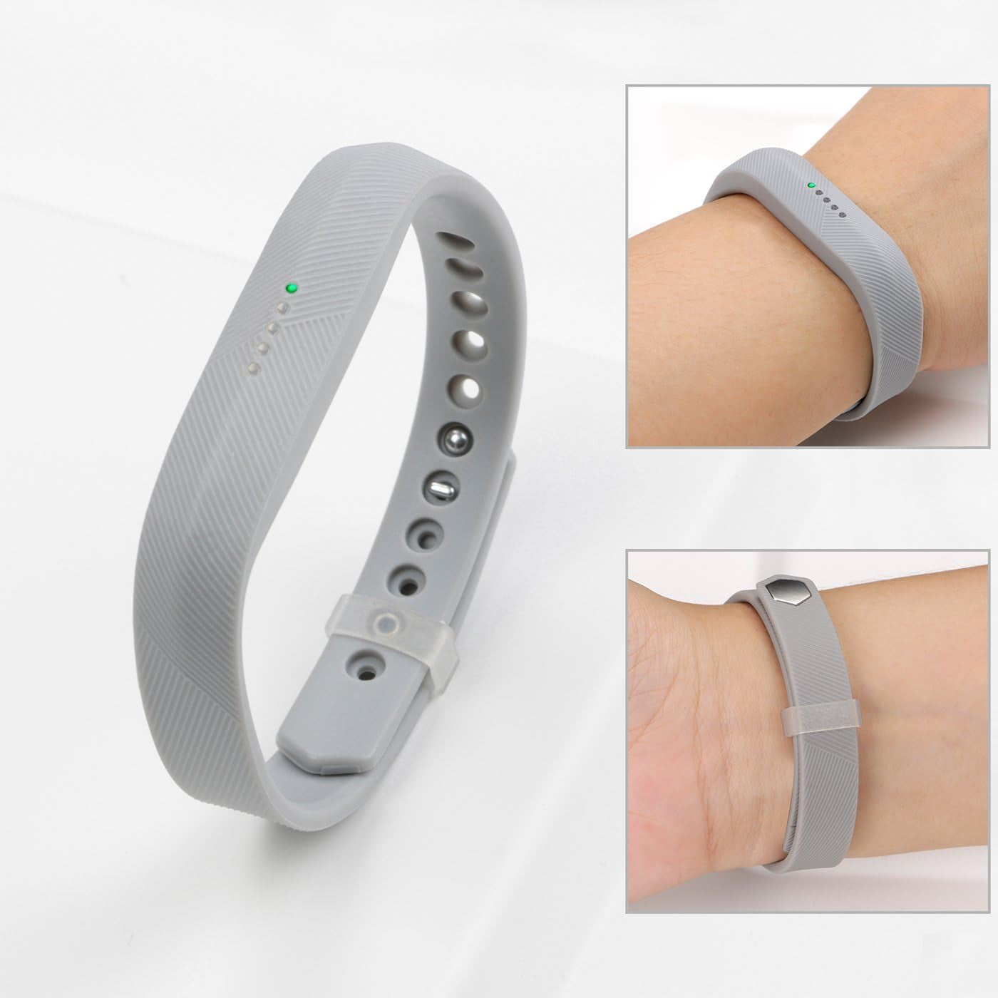 Compatible with Fit Bit Flex 2 Band, Replacement for Flex 2 Accessories Silicon Wristbands W/Fastener Clasp Fitness Strap for Original Flex 2, No Tracker