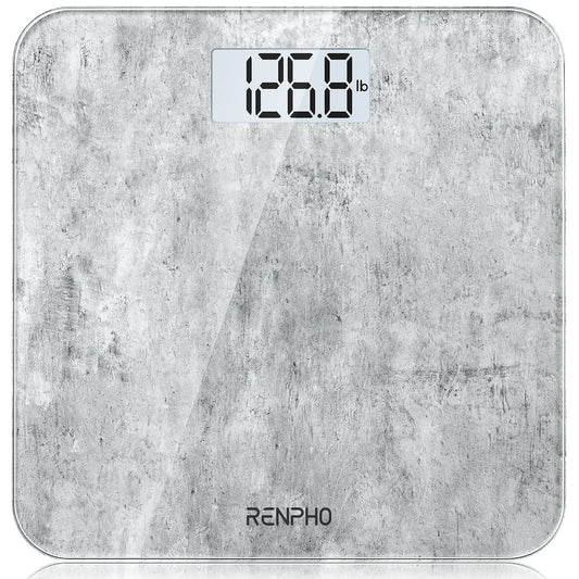 Highly Accurate Digital Body Weight Scale, 400 Lb, Cement Pattern