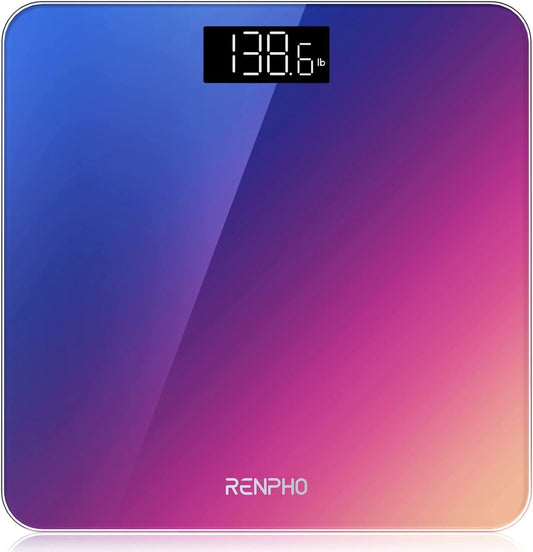 Highly Accurate Digital Body Weight Scale, Digital Bathroom Scale with Lighted LED Display, 400 Lb, Gradient