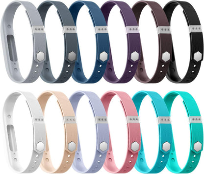 Compatible with Fit Bit Flex 2 Band, Replacement for Flex 2 Accessories Silicon Wristbands W/Fastener Clasp Fitness Strap for Original Flex 2, No Tracker