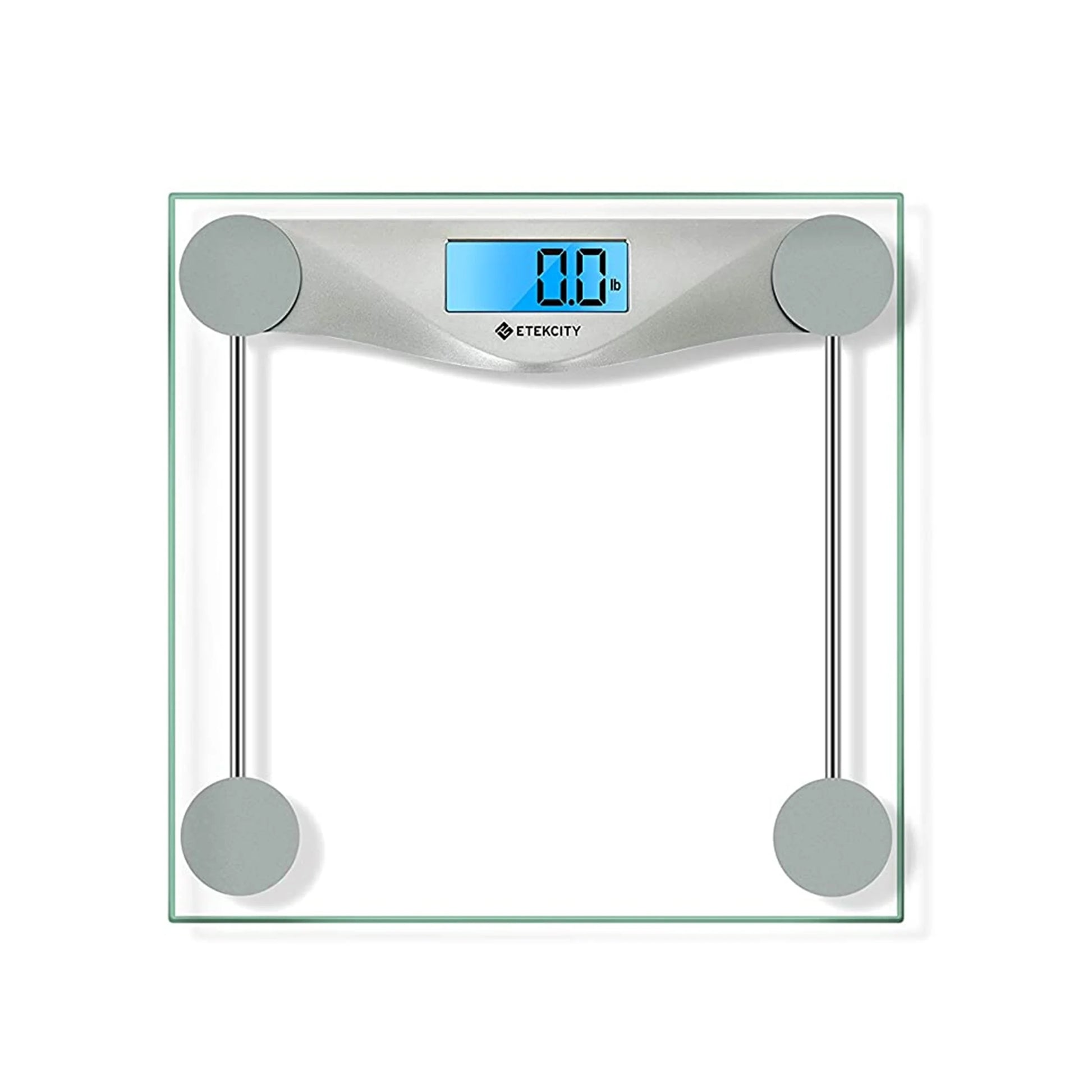 Scale for Weight, 400Lb Capacity Bathroom Scale with LCD Display, Silver, EB4074C