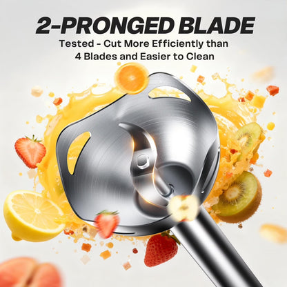 Boyun Daj Hand Blender, Immersion Blender with 2 Mixing Speed, Electric Handheld Mixer Portable Stick Mixer with Stainless Steel Blades for Soup, Smoothie, Puree, Baby Food-Black