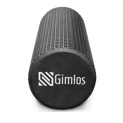 18" Foam Roller for Exercise - Medium Density, Deep Tissue Massage and Muscle Recovery (Black)