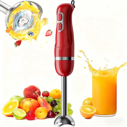 Boyun Daj Hand Blender, Immersion Blender with 2 Mixing Speed, Electric Handheld Mixer Portable Stick Mixer with Stainless Steel Blades for Soup, Smoothie, Puree, Baby Food-Black
