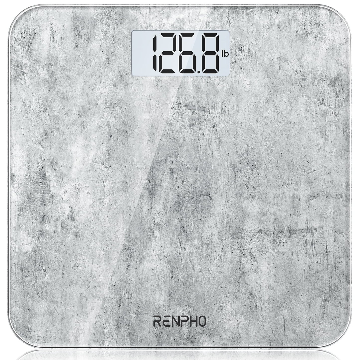 Highly Accurate Digital Body Weight Scale, 400 Lb, Cement Pattern