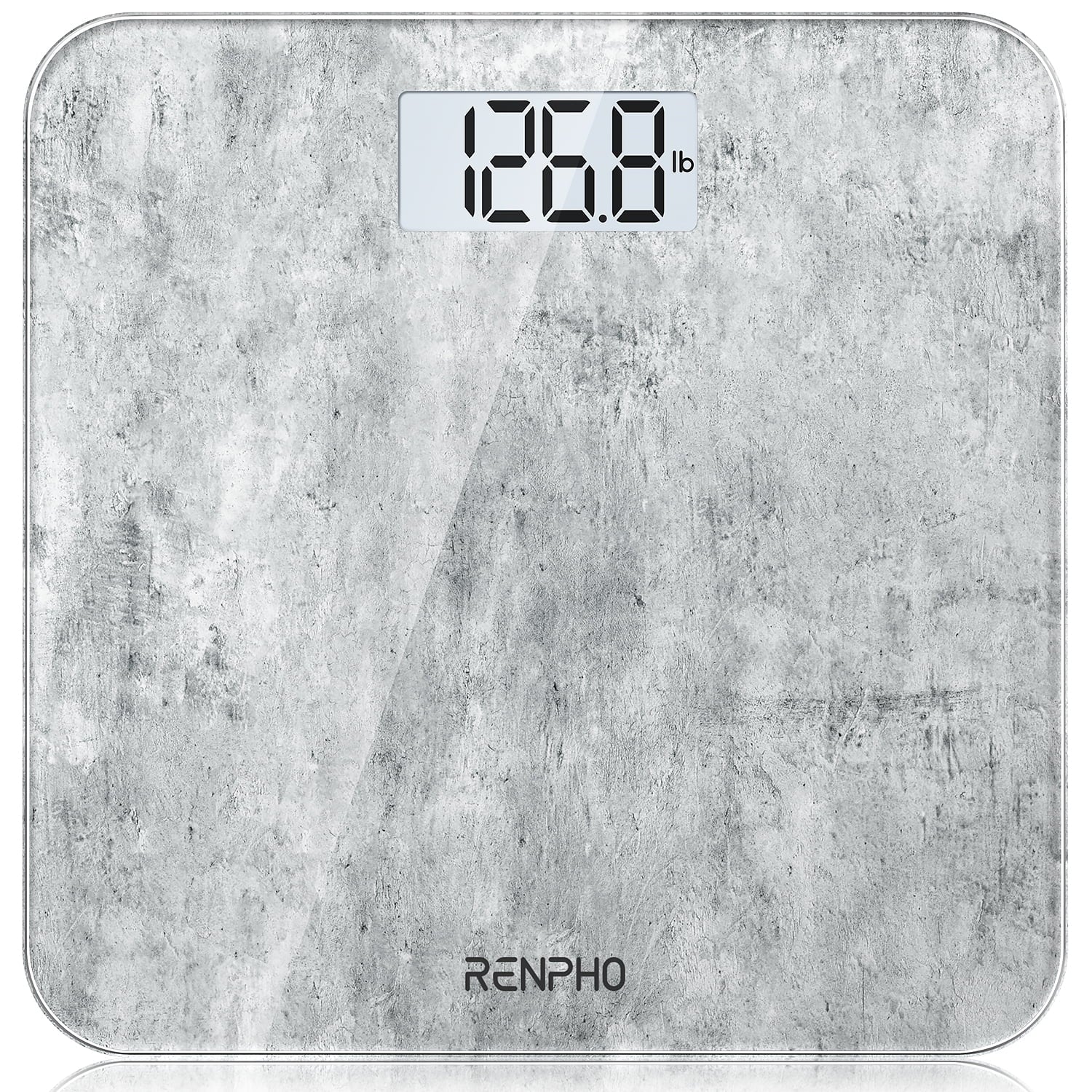 Highly Accurate Digital Body Weight Scale, 400 Lb, Cement Pattern
