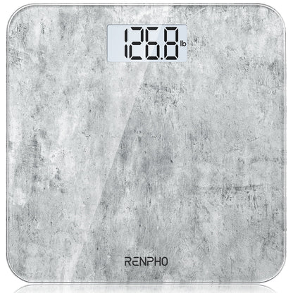 Highly Accurate Digital Body Weight Scale, 400 Lb, Cement Pattern