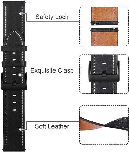 18Mm 20Mm 22Mm Classic Genuine Leather Watch Band Strap Quick Release Wristband